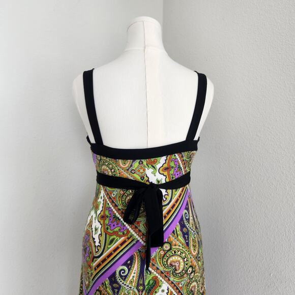 Vintage Y2K Dressbarn Purple Orange Fairy Dress Asymmetrical Midi Dress M - Picture 8 of 11